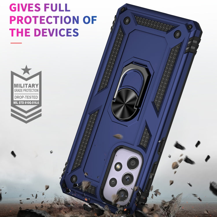 For Samsung Galaxy A33 5G Shockproof TPU + PC Phone Case(Blue)