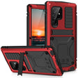 For Samsung Galaxy S22 Ultra 5G R-JUST Metal + Silicone Holder Phone Case(Red) - free shipping - PMC TechLife - Order now!