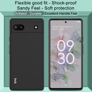 For Google Pixel 6a imak UC-3 Series Shockproof Frosted TPU Phone Case(Black)