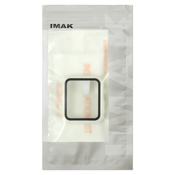 imak PC Case with Tempered Glass Film For Apple Watch Series 8 / 7 45mm(Transparent) - Watch Cases by imak