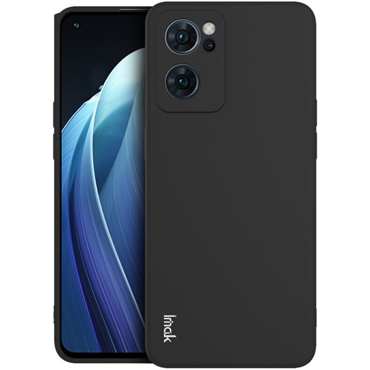 For OPPO Reno7 5G imak UC-4 Series Straight Edge TPU Soft Protective Case(Black)