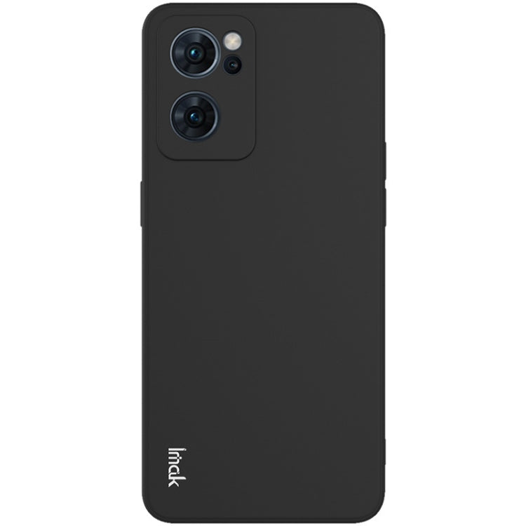 For OPPO Reno7 5G imak UC-4 Series Straight Edge TPU Soft Protective Case(Black)