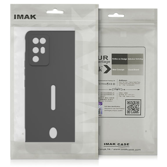 For OPPO Reno7 5G imak UC-4 Series Straight Edge TPU Soft Protective Case(Black)