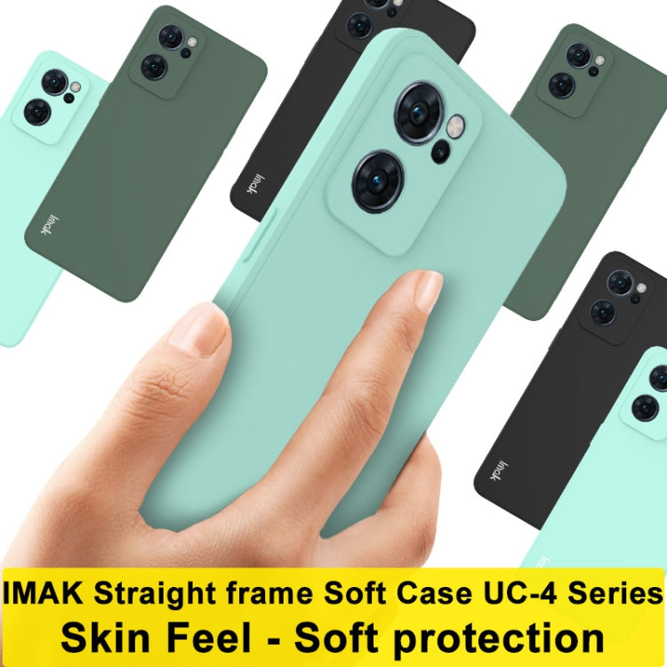 For OPPO Reno7 5G imak UC-4 Series Straight Edge TPU Soft Protective Case(Black)