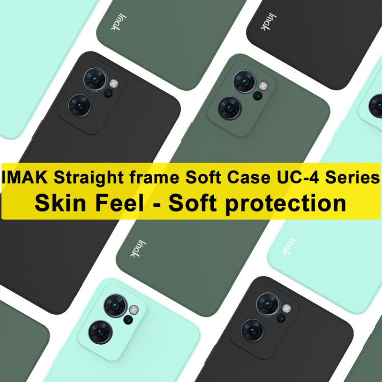 For OPPO Reno7 5G imak UC-4 Series Straight Edge TPU Soft Protective Case(Black)