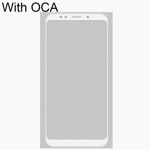 Front Screen Outer Glass Lens with OCA Optically Clear Adhesive for Xiaomi Redmi 5 Plus(White)