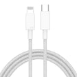 27W PD USB-C / Type-C to 8 Pin Fast Charging Braided Data Cable, Cable Length: 1m(Grey) - 2 in 1 Cable by PMC TechLife | Online Shopping South Africa | PMC TechLife