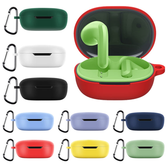 For Xiaomi Redmi Buds 4 Lite Silicone Earphone Protective Case with Hook (Yellow)