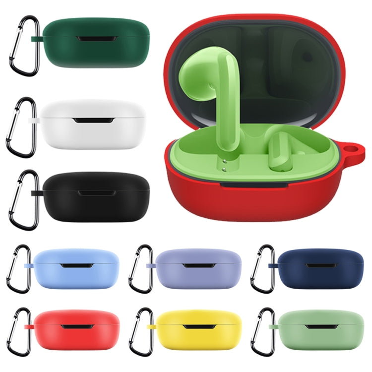 For Xiaomi Redmi Buds 4 Lite Silicone Earphone Protective Case with Hook (Yellow)