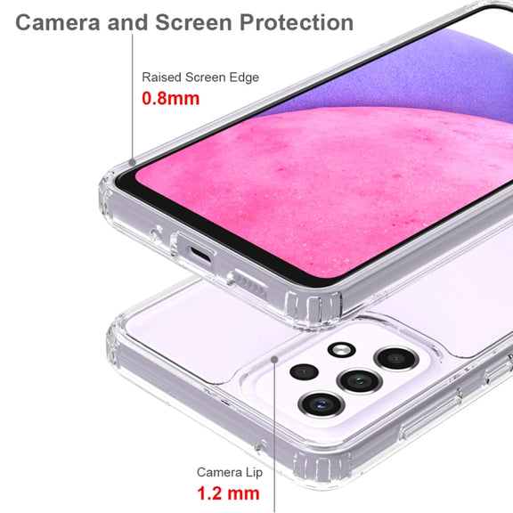 For Samsung Galaxy A33 5G Shockproof Scratchproof TPU + Acrylic Phone Case(Black)