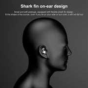 iMeBoBo A1 Shark Fin Version Nano Silicone Sleeping Noise Reduction Earplugs, Style:Two Layer(Black)
