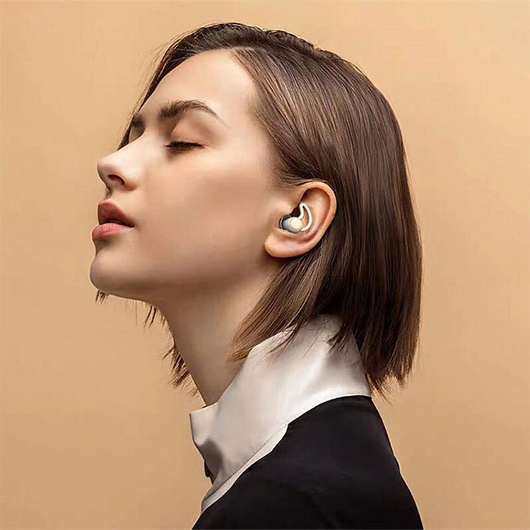 iMeBoBo A1 Shark Fin Version Nano Silicone Sleeping Noise Reduction Earplugs, Style:Two Layer(Black)