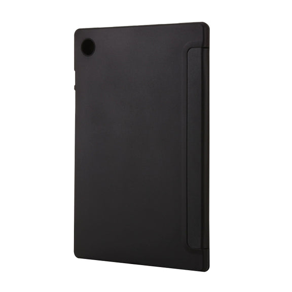 For Samsung Galaxy Tab A8 10.5 2021 TPU Three-fold Horizontal Flip Leather Case(Black)