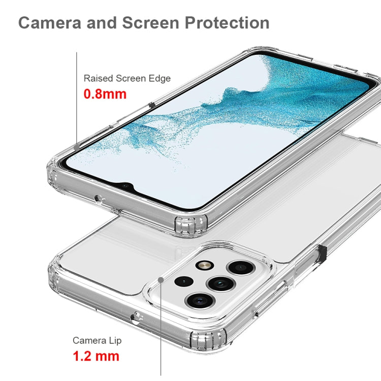 For Samsung Galaxy A23 Shockproof Scratchproof TPU + Acrylic Protective Phone Case(Black)