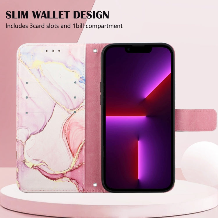 For Samsung Galaxy A53 5G PT003 Marble Pattern Flip Leather Phone Case(LS005)