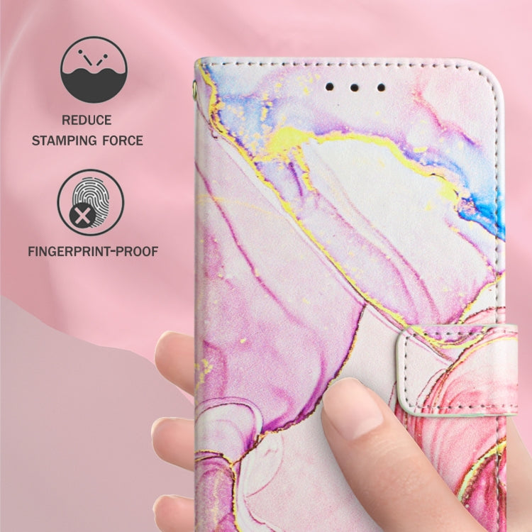 For Samsung Galaxy A53 5G PT003 Marble Pattern Flip Leather Phone Case(LS005)