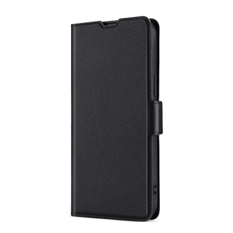 For Huawei P10 Plus Ultra-thin Voltage Side Buckle PU + TPU Leather Phone Case(Black)
