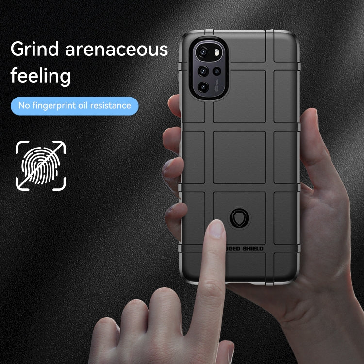 For Motorola Moto G22 Full Coverage Shockproof TPU Case(Black)