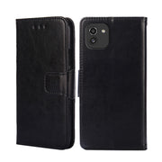 For Samsung Galaxy A03 International Version Crystal Texture Leather Phone Case(Black)