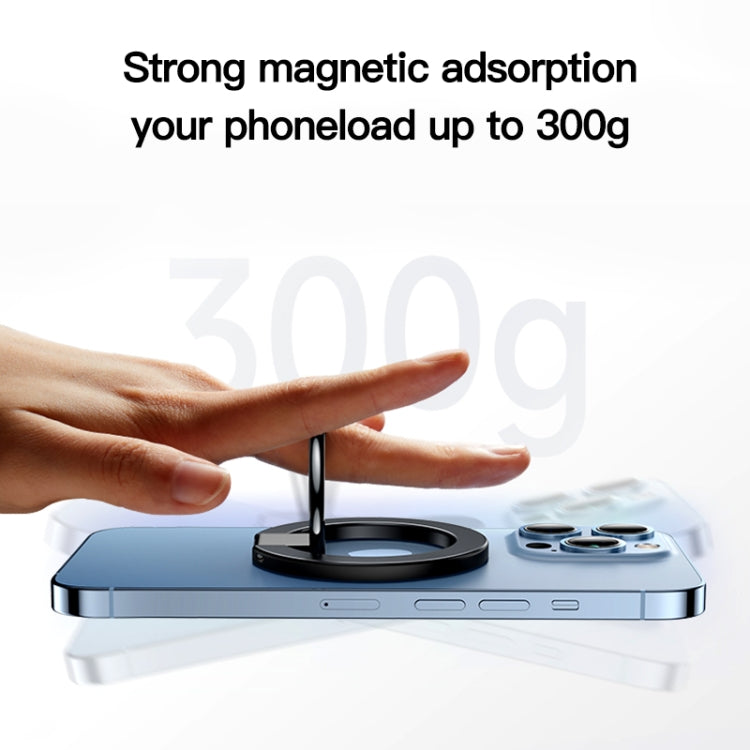 wlons Magnetic 360 Degree Rotatable Mobile Phone Ring Holder(White)