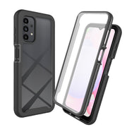 For Samsung Galaxy A13 4G Starry Sky Solid Color Series PC + TPU Phone Case with PET Film(Black)