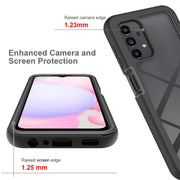 For Samsung Galaxy A13 4G Starry Sky Solid Color Series PC + TPU Phone Case with PET Film(Black)