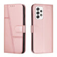 For Samsung Galaxy A23 Stitching Calf Texture Buckle Leather Phone Case(Pink) - Galaxy Phone Cases by PMC TechLife | Online Shopping South Africa | PMC TechLife | Buy Now Pay Later Mobicred