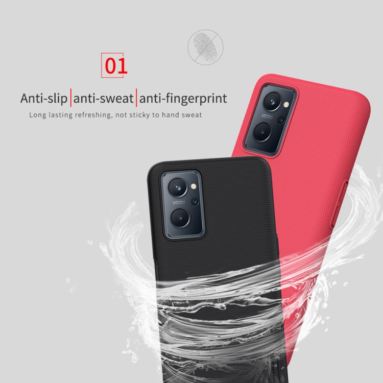 For OPPO Realme 9i NILLKIN Frosted PC Phone Case(Red)