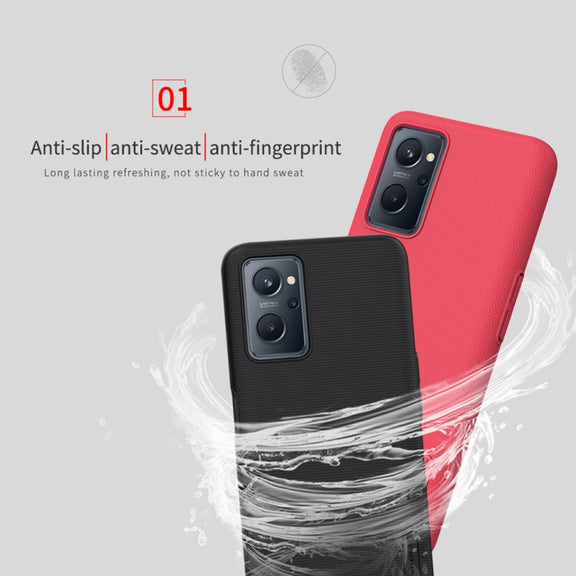 For OPPO Realme 9i NILLKIN Frosted PC Phone Case(Red)