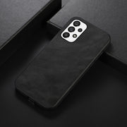 For Samsung Galaxy A23 4G Cowhide Texture PU Phone Case(Black)