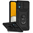 For Samsung Galaxy A02 Sliding Camshield Holder Phone Case(Black) - Galaxy Phone Cases by PMC TechLife | Online Shopping South Africa | PMC TechLife