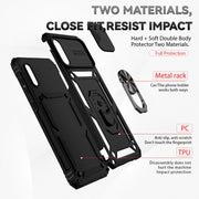 For Samsung Galaxy A02 Sliding Camshield Holder Phone Case(Black)