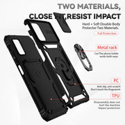 For Samsung Galaxy A02s / A03s 166mm Sliding Camshield Holder Phone Case(Black)