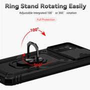 For Samsung Galaxy A02s / A03s 166mm Sliding Camshield Holder Phone Case(Black)