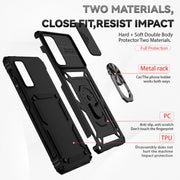 For Samsung Galaxy S20 FE Sliding Camshield Holder Phone Case(Black)