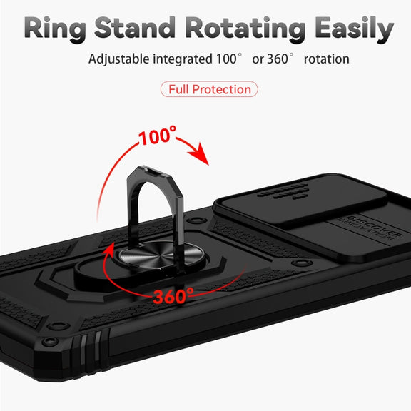 For Samsung Galaxy S20 FE Sliding Camshield Holder Phone Case(Black)