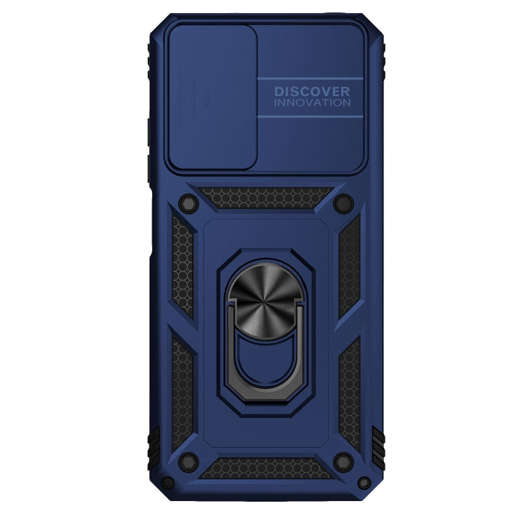 For Xiaomi Redmi Note 11 Global Sliding Camshield Holder Phone Case(Blue)