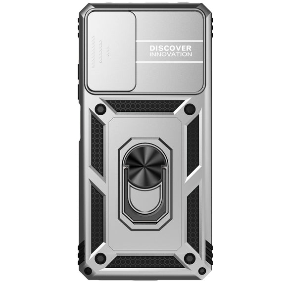 For Xiaomi Redmi Note 11 Pro Global Sliding Camshield Holder Phone Case(Silver)