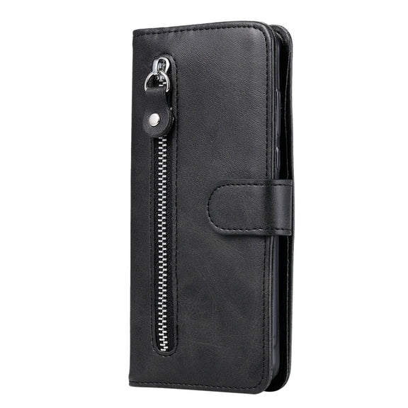 For Xiaomi Redmi Note 11 4G(Global)/Redmi Note 11s 4G(Global) Fashion Calf Texture Zipper Horizontal Flip Leather Case(Black)