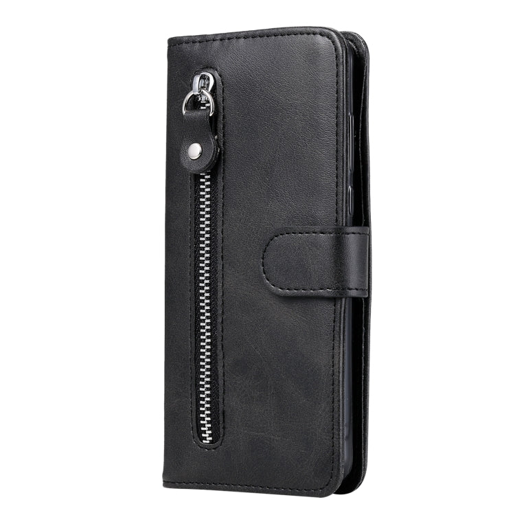For Xiaomi Redmi Note 11 4G(Global)/Redmi Note 11s 4G(Global) Fashion Calf Texture Zipper Horizontal Flip Leather Case(Black)