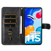For Xiaomi Redmi Note 11 4G(Global)/Redmi Note 11s 4G(Global) Fashion Calf Texture Zipper Horizontal Flip Leather Case(Black)