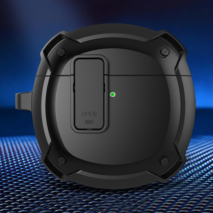 Earphone Protective Case with Switch & Hook For Huawei FreeBuds 4(Black)
