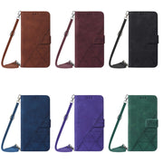 For Nokia X20 / X10 Crossbody 3D Embossed Flip Leather Phone Case(Purple)