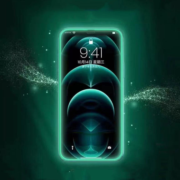 For iPhone 13 / 13 Pro Luminous Shatterproof Airbag Tempered Glass Film