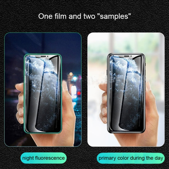 For iPhone 13 / 13 Pro Luminous Shatterproof Airbag Tempered Glass Film