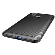 For Xiaomi Redmi 10A Carbon Fiber Texture Shockproof TPU Phone Case(Black)
