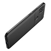 For Xiaomi Redmi 10A Carbon Fiber Texture Shockproof TPU Phone Case(Black)