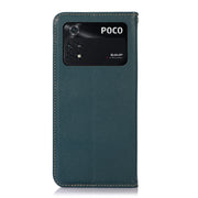 For Xiaomi Poco M4 Pro 4G KHAZNEH Nappa Top Layer Cowhide Leather Phone Case(Green)
