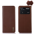 For Xiaomi Poco M4 Pro 4G KHAZNEH Nappa Top Layer Cowhide Leather Phone Case(Brown) - Xiaomi Cases by PMC TechLife | Online Shopping South Africa | PMC TechLife