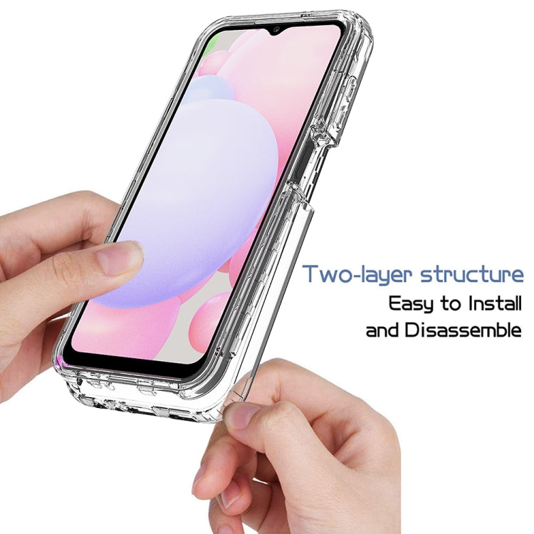 For Samsung Galaxy A13 4G Full Body Shockproof Clear Gradient Phone Case(Blue)